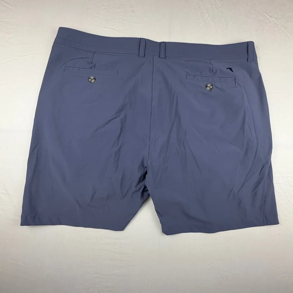 GenTeal DOCKSIDE Performance Golf Shorts Mens 42 Blue Solid Stretch Flat‎ Front